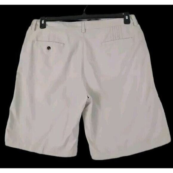 Adidas ClimaLite Khaki/Gray Flat Front Golf Shorts Men's Size 38. - Picture 3 of 10